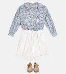 Рубашка из хлопкового поплина с цветочным принтом Il Gufo, разноцветный - фото 2