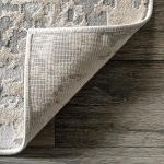 Современный абстрактный ковер Chastin Nuloom, серый, 77x183 см - фото 7