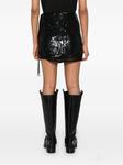 P.A.R.O.S.H. юбка мини Gabriel с пайетками, черный - фото 4