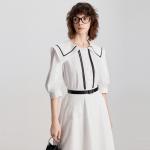 ELLE Рубашка Women's White Pointed Collar Moderate - фото 5