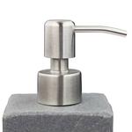 Дозатор мыла Relaxdays Steinoptik eckig цвет grau/silber - фото 4