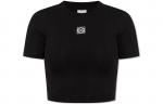 Футболка женская Loewe короткая, черный - фото