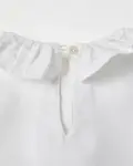 Блузка из 100% хлопка для девочки с рюшами на воротнике Zippy, белый - фото 2