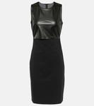 Мини-платье из искусственной кожи Wolford, черный - фото