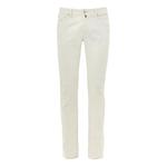 Белые хлопковые обтягивающие джинсы Jacob Cohen, белый - фото