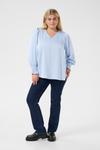 Блуза KAFFE CURVE KC, светло-голубой - фото 3