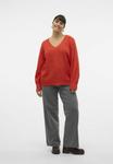 Джемпер Vero Moda Curve VMCSTINNA, Tomato/Red - фото 2