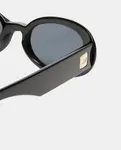 Овальные солнцезащитные очки унисекс в литой оправе Le Specs, черный - фото 3