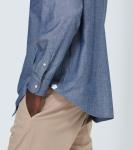 Томас джинсовая рубашка Loro Piana, Chambray Azure - фото 6