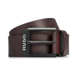 Ремень кожаный gelio-b_sz40 Hugo, коричневый - фото