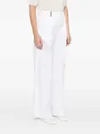 Украшенные брюки Peserico, белый - фото 3