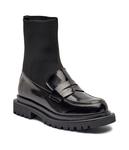 Мокасины женские Marc Cain кожаные высокие, черный - фото