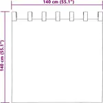 Плотные шторы , 2 шт., светло-серые, 140 x 140 см, бархатные vidaXL - фото 7