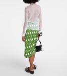 Рубашка из шелка и хлопка Dries Van Noten, белый - фото 3