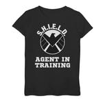 Девочки 7–16 лет Marvel S.H.I.E.L.D. Футболка с рисунком «Агент в обучении» Licensed Character - фото