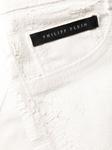 Philipp Plein джегинсы с эффектом кракле, белый - фото 6
