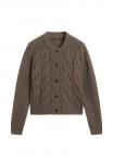 Кардиган Massimo Dutti CABLE, Brown - фото 5