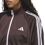Женский трикотажный спортивный топ 3-stripes Adidas, Shadow Brown - фото 4