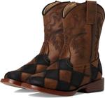 Ботинки Roper Kids  Bird Blocks, Black/Tan Faux Leather Patchwork Vamp - фото