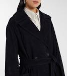 Пальто-накидка из замши Róhe, Black - фото 4