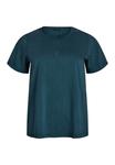 Футболка Zizzi Basic T-shirt, Urban Chic Washed/Teal - фото 4