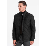 Легкая куртка QUILTED BIKER Ombre, цвет black - фото