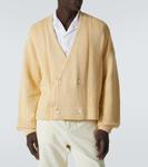 Хлопковый кардиган Bode, Marled Ivory - фото 3