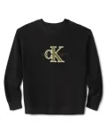 Детский свитер с монограммой CK Calvin Klein, черный - фото 8