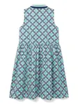 Платье с монограммой CASABLANCA KIDS, синий - фото 2