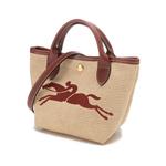 Сумка Le Pliage Paris цвета хаки и коричневого от Longchamp - фото 2