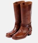 Кожаные байкерские ботинки Roxy 45 Paris Texas, Cuoio - фото 5