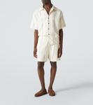 Полосатые шорты Commas, Cream/Black - фото 2