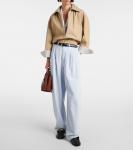 Широкие расклешенные джинсы Tapered Frame, Misty - фото 2