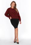 Джемпер faina Jumper, Wine Red/Dark Red - фото 2