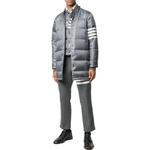 Куртка с капюшоном 4 bar down THOM BROWNE, серый - фото 4