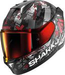 Шлем Shark skwal i3 hellcat, Black Matt/Red - фото