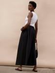 Хлопковая поплиновая макси-юбка Ro&Zo, Black - фото 6