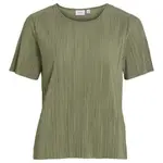 Футболка с коротким рукавом Vila Plisa, зеленый - фото 3