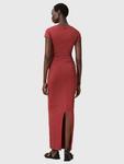 Платье-макси Katarina в стиле бодикон AllSaints, Burnt Brick Red - фото 2
