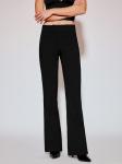 Pull&Bear Брюки-клеш в черном цвете - фото 4