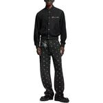 Джинсовые штаны для скейтбординга Lv Blason с градиентной вышивкой LOUIS VUITTON, синий - фото 3