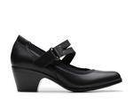 Туфли Clarks Emily Janna Pump, Black Leather - фото 4