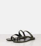 Aimee кожаные слайдеры Khaite, Racing Green - фото 4