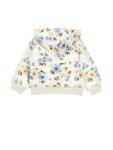 Толстовка Monnalisa FIORI ALL OVER, Ecru/Celeste/Multi-Coloured - фото 2