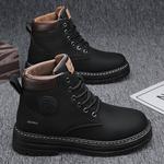 Жёлтые неутюженные унисекс-ботинки Martin Boot HUANAI 10,5 см - фото 9