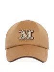 Бейсболка с вышитым логотипом Max Mara, коричневый - фото