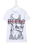 Футболка с принтом Philipp Plein Junior, белый - фото