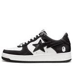 Кроссовки A BATHING APE Bape Sta Low 'Black White' - фото