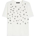 Футболка Weekend Max Mara Cabina с пайетками WEEKEND MaxMara, белый - фото 3