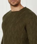 Свитер Эвандер regular fit Guess Jeans, хаки - фото 4